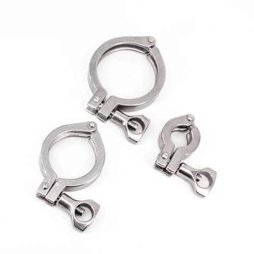 UGGOVXWZH K25.4-119mm 0,5 0,75 1 1,5 2 2,5 3 4 Tri Clamp SUS 304 Edelstahl Sanitär Rohr Fitting Anschluss Homebrew(K119mm 255g)