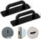 2 Pack Adhesive Handles - Peel & Stick Cabinet Pulls for Closet & Shower Doors