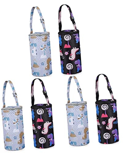 Sosoport 3 Sätze Babyflaschen Isoliertaschen Mit Cartoon Thermotaschen Für Milchflaschen Einsetzbar Für Kinderwagen Rucksack Für Unterwegs 2 Stücke * 3