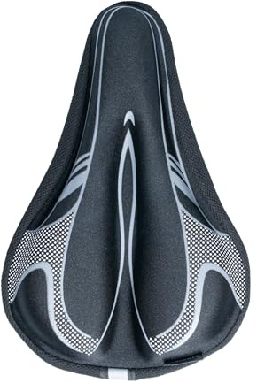 BraceUP Housse de siège de vélo en gel pour homme et femme, coussin rembourré avec éponge en silicone extra épaisse, design antidérapant, pour vélos stationnaires, rotatifs et d'intérieur