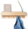 Natuhr Garderobe Holz Porter Regal Wand Flurgarderobe mit Ablage Eiche (50 cm Länge, Eiche unbehandelt)