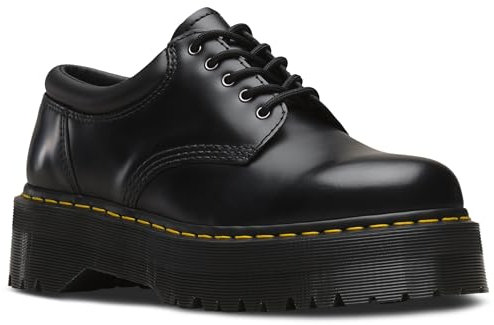 Dr. Martens 5 Eye Shoe Oxford, Black Polished Smooth, 43 EU