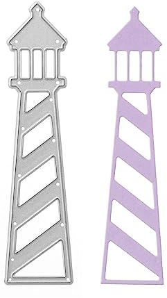 Stanzenshop Stanzschablone Großer Leuchtturm, Meer, Boot, Schiff, Stanzformen, Schablonen, Scrapbooking, Kartenherstellung, DIY, Prägeschablonen, Papierkarten, Cutting Dies