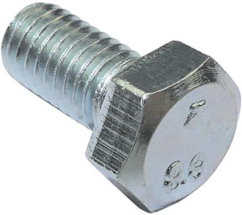 AERZETIX - C47282 - Satz von 100 stück - bolzen schrauben sechskantschrauben M5x10 - mit sechskantkopf - Ø5x10mm - DIN 933 - klasse 8.8 - aus verzinktem stahl - heimwerken - montagewerkzeug eisenwaren