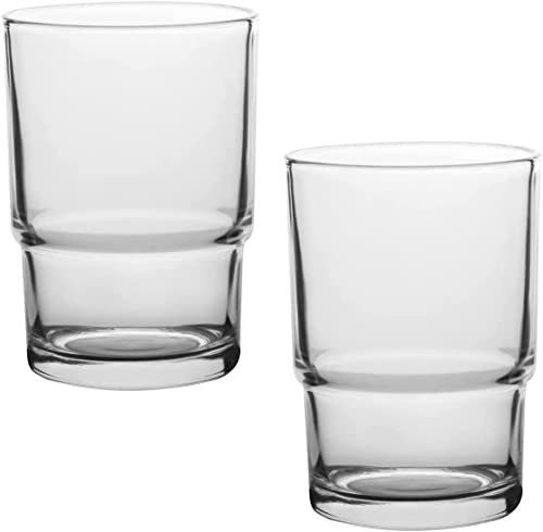 Zahnbürstenhalter-Becher, 2 Stück Matt/Transparent Tumbler Zahnbürstenbecher Glas für an der Wand Befestigte Zahnbürstenhalter-Becher, Universal-Ersatz-Mundspülbecher für Badzubehör (Transparent)