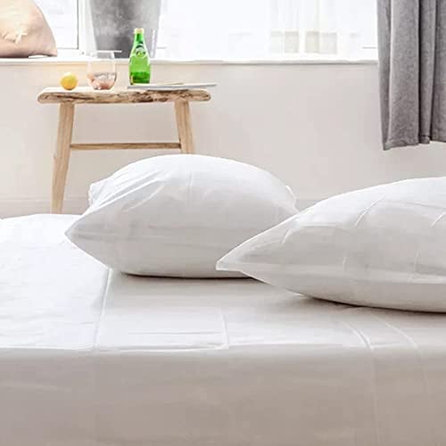 Einweg Bettwäsche, Vliesstoffs Bettwäsche, Einweg Massageliegen Auflage, Einweg Massagetisch Bettlaken, Sehr Gut Geeignet für Hotels, Krankenhäuser, Wohnungen, Spa(Einzelschlafsack + Kissenbezug)