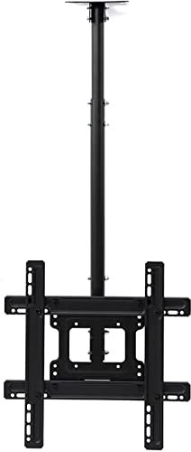 Ceiling TV Mount, Full Motion Height Adjustable Swivel Tilting TV Bracket, Fits Most 32-60 Inch LCD LED Plasma Panel Display, VESA 400x400mm TV Mount