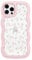 ZCDAYE Floral Case Compatible with iPhone 14 Pro, Aesthetic Flower Pattern Cute Curly Wavy Shape Phone Case for Women Girls, Soft TPU Shockproof Cover for iPhone 14 Pro (6.1 inch), Pink