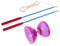 Milisten Diabolo Mit DREI Lagern B Outdoor Yoyo Chinesisches Diabolo Für Yoits Armband Outdoor Spiel Dreifach Lager Diabolo TPU Diabolo Diabolo Ball Violett