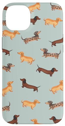 Salchicha Doxie para perros salchicha salchicha de pelo largo Carcasa para iPhone 14 Plus