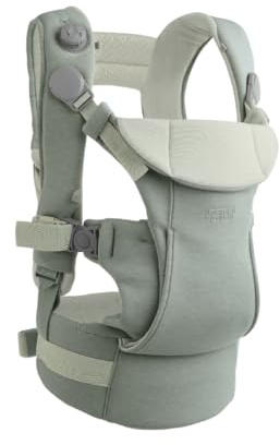 Mamas & Papas Kudo Babytrage – Salbei – einfach zu montieren, anzupassen und zu entfernen, innovatives Design, ergonomische Unterstützung, gesunde Körperhaltung – 0-36 Monate