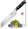 KOI ARTISAN Chefs Santoku Knife – 7 Inch Razor Sharp Edge Chef Knifes - 67 Layers of Premium Kitchen Knives - Damascus Japanese Knives VG10 Super Steel - Corrosion & Stain Resistant…