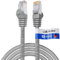 HB-DIGITAL 5m LAN Kabel RJ45 Patchkabel mit CAT 7 Rohkabel S/FTP - GHMT zertifiziert - 10 Gigabit Ethernet Netzwerkkabel Kupfer Profi PiMF für Patchpanel Switch PC Router - Grau