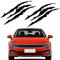 SENZEAL Reflektierender Aufkleber Auto Monster Klaue Kratzer Marks Aufkleber Sticker Wasserdicht Scheinwerfer Aufkleber Fit fürs Auto Motorrad Notizbuch Skateboard Snowboard 2PCS Schwarz