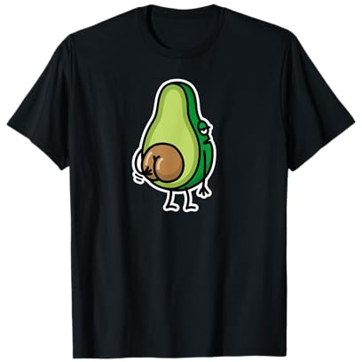 Avocadosamen lustige vegan Avocado mollig Arsch Gesäß T-Shirt