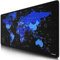 TITANWOLF - Tapis de Souris Gaming Carte du Monde Global Blue 900x400mm - sous-Main Bureau Gamer Planisphère Extra Large XXL en Tissu, Base antidérapante - pour Tous Types de Souris et Claviers
