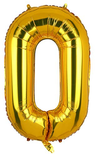 100 CM Groß Gold Zahl 0 Folienballon Luftballon Folien Mylar Riese MäDchen Helium Luftballons Geburtstag Party Deko Lieferungen Baby