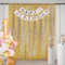 3 x 3 m goldener Pailletten-Hintergrund, Fotografie-Hintergrund, Glitzer-Vorhänge, Stoffhintergrund für Hochzeit, Party, Dekoration