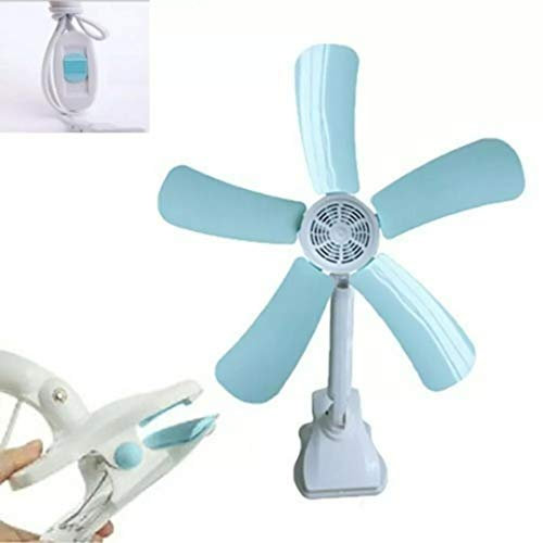 enterelettronics Ventilatore da Tavolo Portatile 42 Cm con Clip, Ventilatore Piccolo Economico a Basso Consumo, Ideale per Casa, Camera, Ufficio, Ventilatori Electric Fan con Pale in Plastica