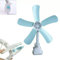 enterelettronics Ventilatore da Tavolo Portatile 42 Cm con Clip, Ventilatore Piccolo Economico a Basso Consumo, Ideale per Casa, Camera, Ufficio, Ventilatori Electric Fan con Pale in Plastica