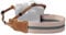 Pink Stripe Camera Strap - Double Layer top-grain Cowhide Ends,1.5Wide Pure Cotton Woven Camera Strap,Adjustable Universal Neck & Shoulder Strap for All DSLR Cameras,Great Gift for Photographers