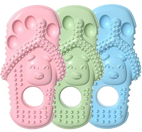 POPETPOP 3piezas Juguete Masticable para Cachorros Juguete para Perros Forma De Pantufla Material Suave y Seguro para Independiente y Cuidado y Matcha