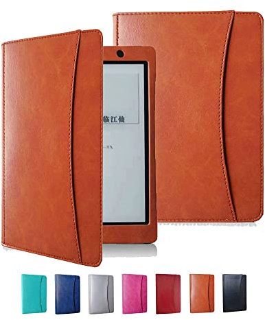 Étui pour liseuse Kobo Aura One 7,8 N709 – Étui fin et léger en cuir PU avec mise en veille/réveil automatique pour liseuse Kobo Aura One 7,8 N709 (marron)