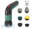 Elektrische Reinigungsbürste, Akku Reinigungsbürste, Handheld Power Spin Scrubber mit 5 Bürstenköpfen, 2 Modi, Electric Cleaning Brush für Haushalt, Badezimmern, Waschbecken, Fliesen, Küche