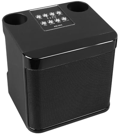 Karaoke-Maschine für Erwachsene, Karaoke-Maschine mit 2 Kabellosen Mikrofonen, Kabellose Karaoke-Lautsprecher mit BT-Lautsprecher, Karaoke-Maschine für Zuhause, Party, Camping