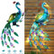 Yorkshire Homeware Automatic Solar Powered Peacock Wall Light Stunning Garden Decorative Lights Solar Lights Outdoor Garden Decoration Pathway Lights Solar Garden Ornaments Metal Wall Art