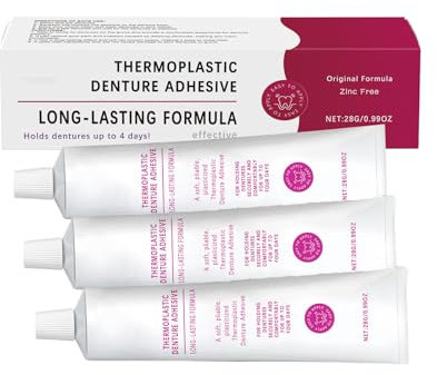 Jeremytis Thermoplastischer Zahnprothesenkleber, Thermoplastischer Zahnprothesenkleber, Thermoplastischer Kleber Für Zahnprothesen, Thermoplastischer Für Zahnprothesen Haftmittel (3PC)