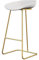 DUddTTW Barhocker Einfacher Barstuhl, 65 cm/70 cm/75 cm, Thekenhocker mit goldenem Bein und Kunststoffkissen, hoher Hocker, Belastung 200 kg, Barhocker aus Metall Platz sparen