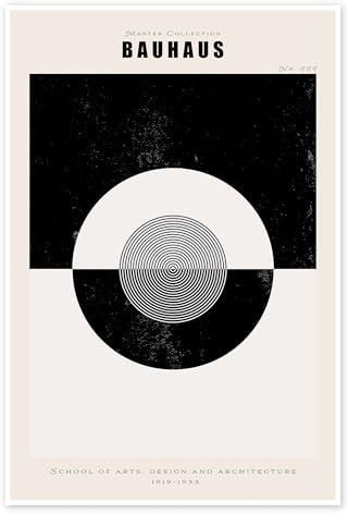 Bauhaus 1919-1933 Poster 70 x 100 cm Beige Wandbilder Wanddeko