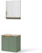 Vicco Badmöbel-Set Marelle, Badezimmerschrank-Set, Grün/Artisan, 2 Teile