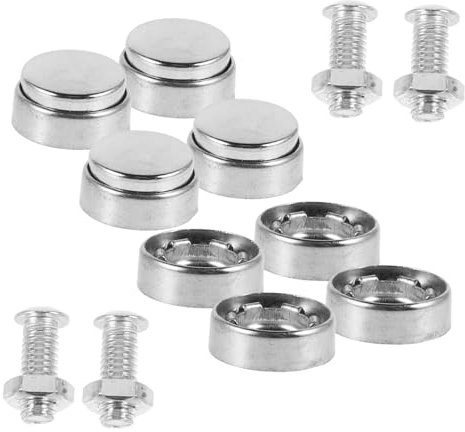 Alipis 1 Juego Tornillos Antirrobo Matrícula de Inoxidable Kit de Seguridad con Tuercas de Montaje Fáciles de Instalar y Compatibles con Varios de Vehículos Elegante y Moderno