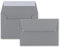 50x Brief-Umschläge B6 - Dunkelgrau - 12,5 x 17,5 cm - Haftklebung 120 g/m² - breite edle Verschluss-Lasche - hochwertige Einladungs-Umschläge