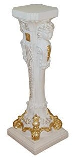 Antikes Wohndesign Blumensäule Blumenständer Barock Säule Standsäule Griechische Säule