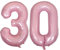 DIWULI Palloncini Compleanno Numero 30 XXL Rosa Decorazione