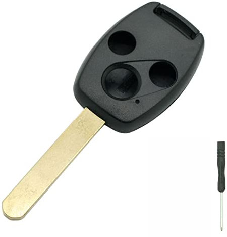 BROVACS Replacement Key Shell Compatible with HONDA Accord Civic CRV Pilot Fit 3 Button Keyless Entry Remote Key Case Fob PG206