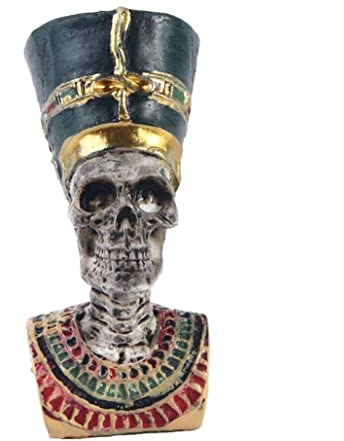 Casiler Alte Ägyptische Pharao Cleopatra Figur Statue Harz Schädel Für Halloween Dekoration Sammlerstücke