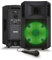 ION Audio Power Glow - Cassa Bluetooth Amplificata Potente da 300 Watt con Мicrofono Karaoke, Luci, Mixer Audio Multicanale e Batteria Ricaricabile, Nero