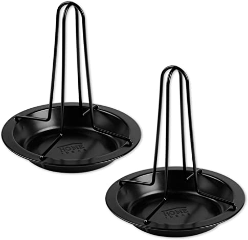 2x Hähnchenhalter inkl. Auffangschale Hähnchenbräter Grill Ofen Hähnchengriller Hähnchen Halter Ständer Hähnchenständer