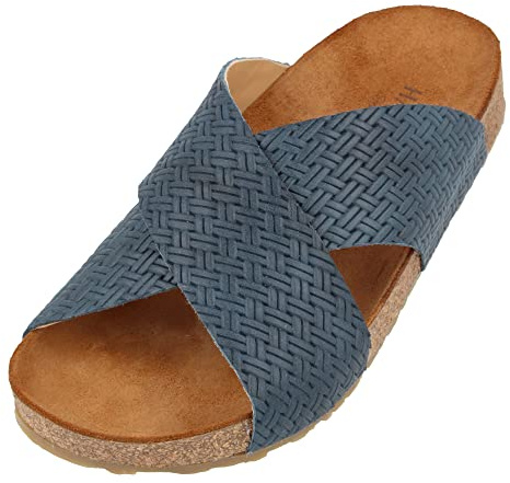 HAFLINGER Bio Mio Leder Pantolette Sandale Unisex
