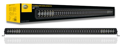 HELLA 1GJ 358 197-631 LED-Worklight - Black Magic Tough Lightbar 50 - 12/24V - double row/curved - 19600lm - mounting/Screw Connection - Vertical - Off-road Lighting - Cable: 2000mm