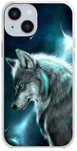 FancyCase Schutzhülle für iPhone 15 (15,5 cm (6,1 Zoll), cooles Wolf-Stil, Tiermuster, flexible TPU-Schutzhülle, kompatibel mit iPhone 15 (Wolf)
