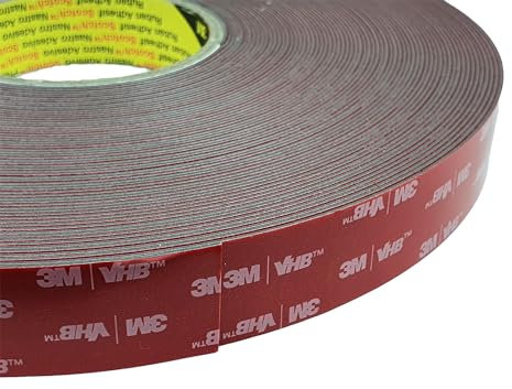 Double-sided Adhesive Tape - 33 M x 25 MM - 3M Tape VHB - Extra Strong - Adhesive Strips for Car and Home - Multifunctional Mounting Tape - Tape for Office - Made of 3M (25 mm)
