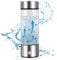 Hydrogen Water Bottle, Hydrogen Water Generator, Portable Hydrogen Rich Water Glass, 420mL/15oz Hydrogen-Rich Water Cup Generator for Home Travel,USB Charging (Silver)