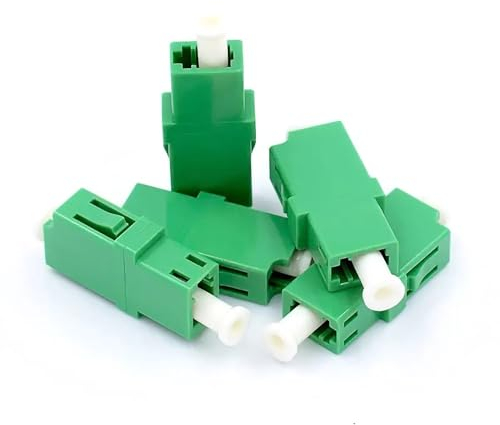 5Pcs Glasfaser Adapter LC/APC, FTTH LC/APC optischer Singlemode-Anschluss, Glasfaser-Stecker für Netzwerkverbindungen, Glasfaserkoppler