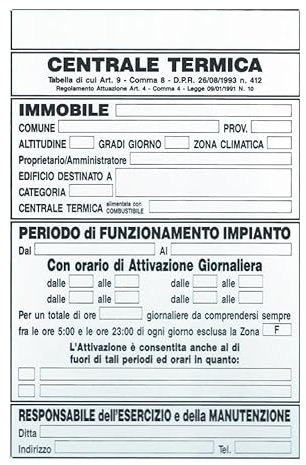 Cartello centrale termica 9218