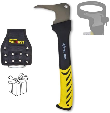 Xforst Sappie Sapie Zappino tiratronchi Tiratronchi HK3-32 cm - Lama in Acciaio Temprato & Manico in Plastica Rinforzata con Fibra di Vetro - Inclusa Copertura Protettiva. GRATIS Portamartello